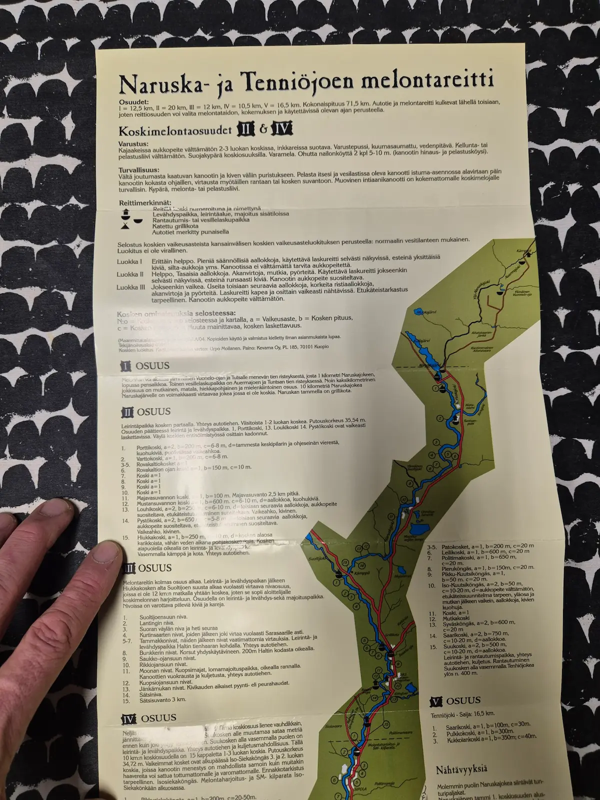 Paddling map